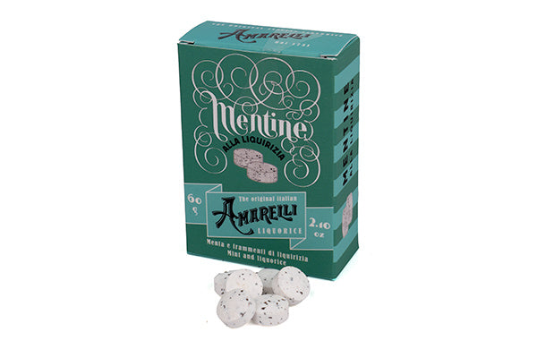 "Mentine alla Liquirizia" Pepermuntdrop van Amarelli