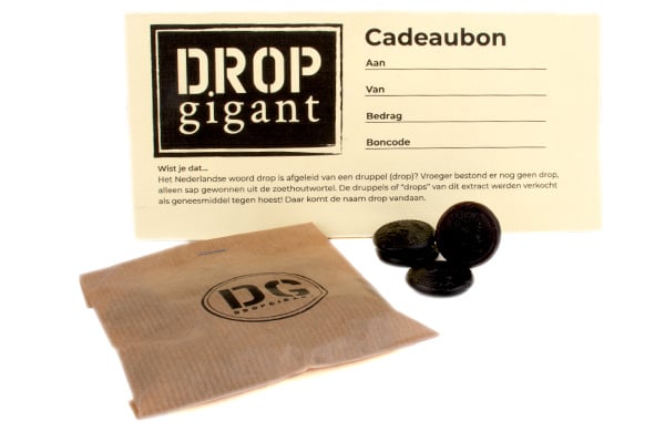 Cadeaubon van Dropgigant