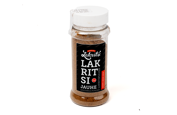 Droppoeder "Lakritsijauhe" van Kouvolan Lakritsi
