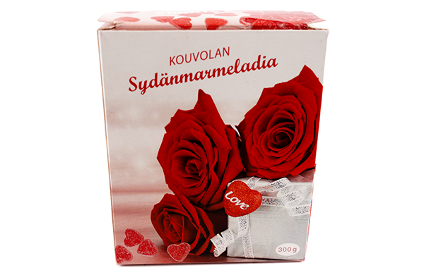 Hartjes Marmelade "Sydänmarmeladi" van Kouvolan Lakritsi