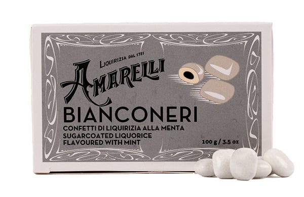 "Bianconeri" Drop Mint Confetti van Amarelli