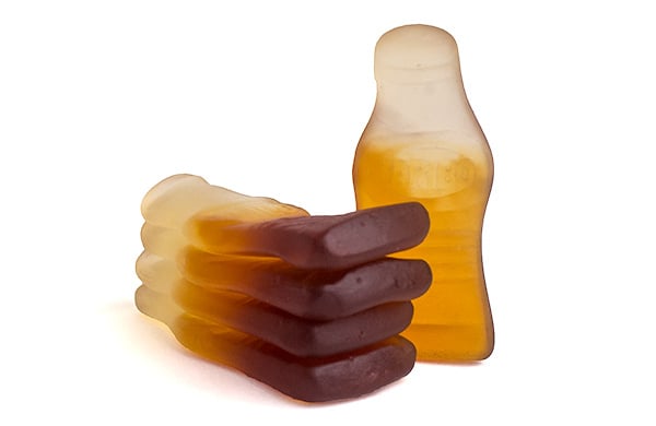 Colaflesjes Groot van Haribo